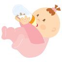 Baby Drinking Emoticon