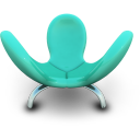 Cyan Seat Emoticon
