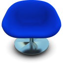 Blue Seat Emoticon