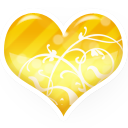 Heart Gold Emoticon