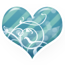 Heart Blue Emoticon