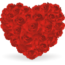 Heart Of Roses Emoticon