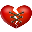 Stitch Heart Emoticon