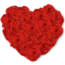 Flowers Heart Roses Emoticon