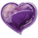 Heart Violet Emoticon