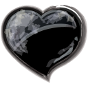 Heart Black Emoticon