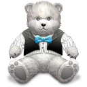 Gift Light Grey Bear Emoticon