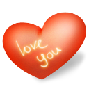 Heart Love You Emoticon