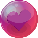 Heart Purple 6 Emoticon