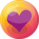 Heart Purple 4 Emoticon