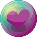 Heart Purple 3 Emoticon