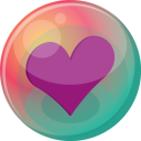 Heart Purple 2 Emoticon