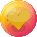 Heart Orange 4 Emoticon