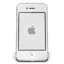 Iphone White Apple Emoticon