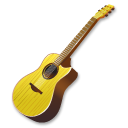 Yellow Guitar Emoticon