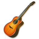 Fire Guitar Emoticon