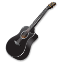 Black Guitar Emoticon