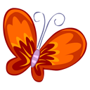 Red Butterfly Emoticon