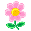 Pink Flower Emoticon