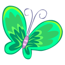 Green Butterfly Emoticon