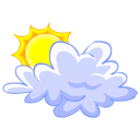 Cloud Sun Emoticon