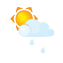 Sun Littlecloud Rain Emoticon