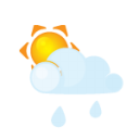 Sun Lightcloud Rain Emoticon