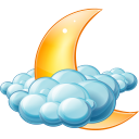 Cloudy Night Emoticon