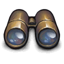 Golden Binoculars Emoticon