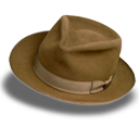 Hat Suede Fedora Emoticon