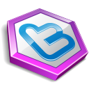 Twitter Hexa Purple Emoticon