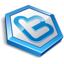 Twitter Hexa Blue Emoticon