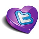 Twitter Heart Purple Emoticon