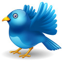 Twitter Bird Landing Emoticon