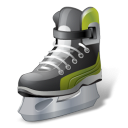 Hockey Iceskate Emoticon