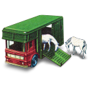 Horse Box With Two Horses Emoticon
